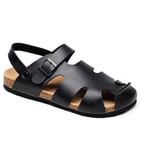 2023 New Unisex Buckle Cork Sandals Men Summer Beach Women Cut-outs Casual Sandalias