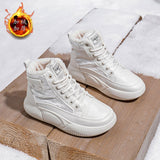 Breakj Women's Big Cotton Shoes 2024 Winter New Add Velvet Versatile Female Student Tide Warm Platform Casual Ug Boots