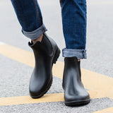 Men Rain boots man Chelsea boots male Ankle boots men Casual Boots Men rubber rain shoes Waterproof Best-selling