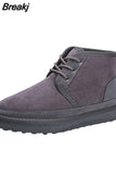 Men's Snow Boots 2023 New Winter Short Boots Thickened Plus Velvet Warm Casual Shoes Non-Slip Comfortable Fashion Cotton