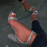 Luxury Women Pumps Transparent High Heels Sexy Pointed Toe Slip-on Wedding Party Brand Fashion Shoes for Lady