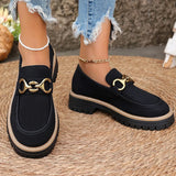 Wind Small Leather Shoes Women Spring And Autumn 2025 New Fashion Match Retro Color Casual Thick Heel Single