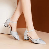 Breakj Trade High Heel Single Shoes Women 2025 New Summer Baotou Hollow Heel With High-Heeled