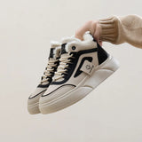 Breakj Winter Small White Shoes New Korean Version Ins Schoolgirls Heighten Board Shoes Casual Cotton Shoes