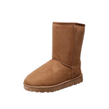 Breakj Boots Women's 2025 New Autumn And Winter With Tuffen And Thick Women's Shoes To Keep Warm Snowy Cotton Shoes Casual
