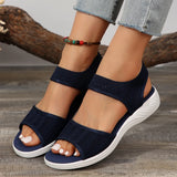 Breakj Sandals Women 2025 New Sports Flying Fish Mouth Buckle Flat Bottom Women Comfortable And