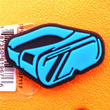 1pcs VR Glasses Style PVC Shoe Charms Decorations Pins High Score Game on Designer Shoes Buckle Accessories Croc