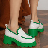 Women Loafers Shoes Brand New Dropship 2023 Spring Fashion Sweet Lolita Cosplay Walking Comfy Chunky Heels Women