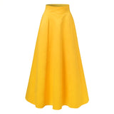 2022 ZANZEA Stylish Solid Skirts Women Spring Sundress High Waist Vestido Female Zipper Maxi Robe Casual Faldas Saia