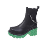 Boots for Women Fashion Ladies Shoes Winter Non Slip Round Toe Leather Ankle Boots 2021 Females White Leather