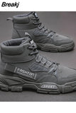 Casual High Top Shoes for Men 2023 Winter Desert Boots Outdoor Hiking Boots Ankle Boots Comfort Sports Buty Robocze
