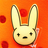1pcs Luminous Bunny PVC Shoe Charms Decorations Funny Glowing Planet Stars Flame Designer Croc Jibz Buckle Kids