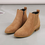 Breakj Fashion Autumn And Winter Large Size Thick High Heel Short Leg Set Foot Martin Boots