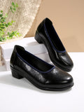 Breakj Work Shoes Shallow Mouth Thick Heel Professional Shoes Soft Leather Plain Heel Work Clothes Flight Attendant Female Middle-Age Mother