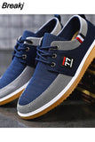 Men's Canvas Shoes Lightweight Sports Shoes Summer Men Mesh Breathable Vulcanized Shoe Lace Up Man Sneakers Working