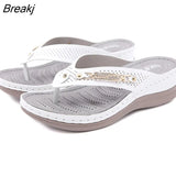 Summer Shoes Women Slippers Flip Flops Soft Comfortable Women Slippers Thick Sole Holiday Beach Shoes