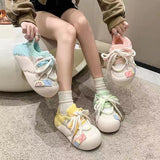 Breakj Casual Shoes Children Spring Autumn New Bread Shoes Super Fire Versatile Small Thick Western Style High Appearance Level