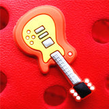 Shoe Charms Guitar PVC Croc Accessories Decorations Milk Tea Pink Diamond Play JIBZ Charm Buckle for Kids Party Xmas