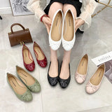Flats Shoes Women Classics Casual Loafers Red Patent Leather Lady Fashion Design Bowknot Shoes for Woman's