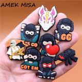 Fortress Game Shoes Clips Charms Decoration Kawaii Special Forces Designer Shoe Buckle Clogs Accessories Croc