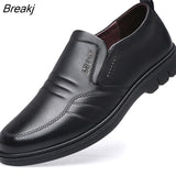 Sport Shoe Loafers Men Shoes Leather Non-slip Sneakers Male Dress Shoes Light Breathable Flats Summer Comfortable