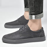 Leather men shoes Autumn Winter Men Shoes lace up Outdoor Casual Shoe Flat Shoe Breathable Non-slip Walking Shoes