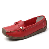 Breakj Size Women's Shoes New Soft-Soled Bean Shoes Women's Leisure Flat Shoes Light Feet Mother Shoes