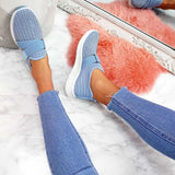 Women Casual Shoes Spring Crystal Solid Female Mesh Sneakers Casual Flat Shoes Women Flats Ladies Sport Shoes