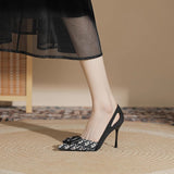Breakj Single Shoes Light-Mouthed High-Heeled Women's Fine Heel 2025 New Temperament Famous Lady To Work With Fashion Singles