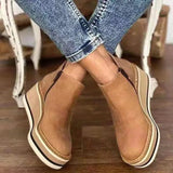 Shoes Women 2021 Autumn Black Platform Boots Women Zipper Wedge Booties Size 43 Heeled Ankle Boots Botas De