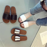 toe home flat slippers women 2019 new summer shoes woman Concise Fashion White Simple Slip Indoor Casual ladies