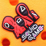 Drama Squid Game Shoe Charms 123 Wood Man Sugar Pie Game Shoes Accessories Decoration Fit Buckle Croc Jibz Kids