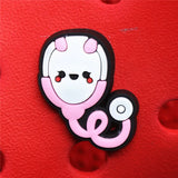Sale 1pcs Medical Supplies PVC Shoe Charms Cute Stethoscope Syringe Shoe Buckle Decoration Jibz fit Croc Kids X-mas