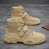 Casual High Top Shoes for Men 2023 Winter Desert Boots Outdoor Hiking Boots Ankle Boots Comfort Sports Buty Robocze