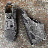 Men's Leather Casual Shoes 2023 Waterproof Lightweight High Top Sneakers Boots Non Slip Winter Shoes Men Loafers Walking