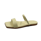 Breakj Women's 2023 New Women's Shoes Summer Korean Version Of The Head Fish Mouth Word Cool Slippers Women's Flat Bottom Wearing