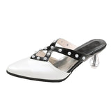 Elegant Woman High Heel Sandals Pointed Toe Dress Shoes INS Hot Party Sandalia Feminina Zapatos De Mujer Plataforma