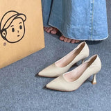 Breakj Spring And Autumn Season New Pointed High-Heeled Shoes Women Do Not Tired Feet Comfortable Single Shoes Women