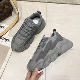 Women's Thick-soled Non-slip Sneakers Fashion New Women Casual Comfortable Dad Shoes Running Shoes Women's Vulcanized