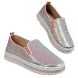 Breakj And Autumn 2025 New Lefu Shoes Thick Sole Lazy One Foot Pedal Drilling Shoes Women's Flat-Bottomed