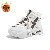 Breakj New Velvet Thickening And Warm Winter Cold Snow Boots Anti-Skid Students Platform Cotton Shoes Female