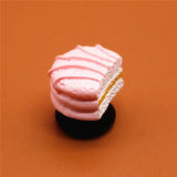 sale 1pcs Simulation Tiramisu Shoe Charm Cute Shoe Buckles Accessories Sandal Decorations fit Croc JIBZ Kid's Party