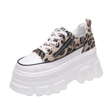 Thick Soles Sneakers 2021 Spring Casual High Platform Shoes Breathable Female Vulcanized Shoes Woman Chunky Sneakers