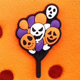 Horror Shoe Accessories Werewolf Grim Reaper Ghost Mummy Witch Vampire Scarecrow Croc Charms fit Jibz Kids Party