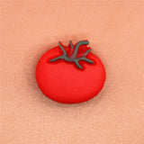 Single Sale Cute Mini Shoe Charms Accessories Simulation Fruits&Vegetables Shoe Decoration fit croc jibz Kid's X-mas