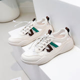 Breakj 2025 New Korean Version Ins Breathable Small White Shoes Women's Low Top Casual Platform Women's Platform Shoes