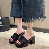Breakj Cake Thick Bottom Cool Slippers Women Wear 2025 Summer New Fashion Niche Women's Shoes Design Feel Beach One-Word