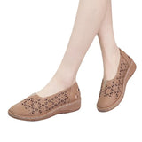 Breakj Asia's New Women's Shoes 2025 Women's Shoes Hollow Slope And Large-Size Hot Women's Single
