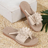 Breakj Summer New Large-Size Ladies Sandals Beach Shoes Woven Shoes Simple Fashion Jackets Cool