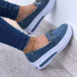 Size 43 Hemp Rope Woven Platform Shoes Women Bow Slip-on Casual Shoes 2022 Spring White Pink Yellow Shoes zapatos de